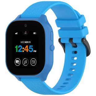 For Verizon Gizmo Watch 3 Kids Watch Textured Silicone 20mm Watch Band(Blue)