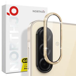 For Samsung Galaxy A26 5G NORTHJO 1 Set Camera Lens Protector Glitter Metal Ring Film(Gold)