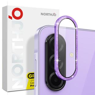 For Samsung Galaxy A26 5G NORTHJO 1 Set Camera Lens Protector Glitter Metal Ring Film(Purple)