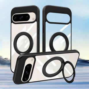For Google Pixel 8 Pro Gear 360 Rotation Holder MagSafe Phone Case(Black)