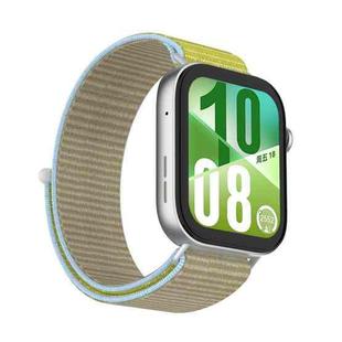 For Huawei Watch Fit 4Pro Watch Case Integrated Nylon Loop Watch Band(Camel)