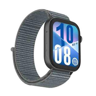 For Huawei Watch Fit 4Pro Watch Case Integrated Nylon Loop Watch Band(Stormy Grey)