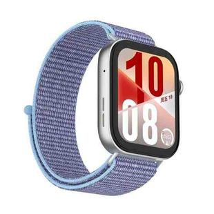 For Huawei Watch Fit 4Pro Watch Case Integrated Nylon Loop Watch Band(Sky Blue)