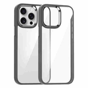For iPhone 15 Pro Kalebol Gold Shield PC Hybrid TPU Phone Case(Titanium Gray)