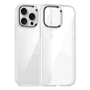 For iPhone 15 Pro Kalebol Gold Shield PC Hybrid TPU Phone Case(Transparent)