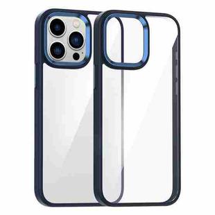 For iPhone 13 Pro Max Kalebol Gold Shield PC Hybrid TPU Phone Case(Dark Blue)