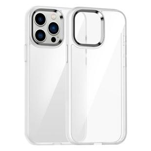For iPhone 13 Pro Max Kalebol Gold Shield PC Hybrid TPU Phone Case(Transparent)