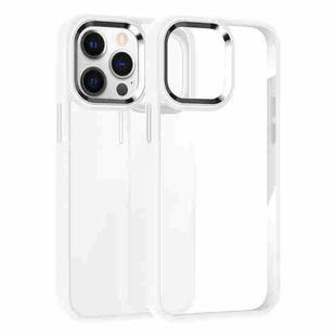 For iPhone 12 Pro Max Kalebol Gold Shield PC Hybrid TPU Phone Case(White)