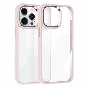 For iPhone 12 Pro Max Kalebol Gold Shield PC Hybrid TPU Phone Case(Pink)