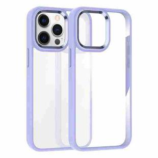 For iPhone 12 Pro Max Kalebol Gold Shield PC Hybrid TPU Phone Case(Light Purple)