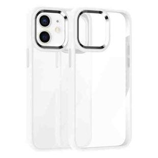 For iPhone 12 Kalebol Gold Shield PC Hybrid TPU Phone Case(White)