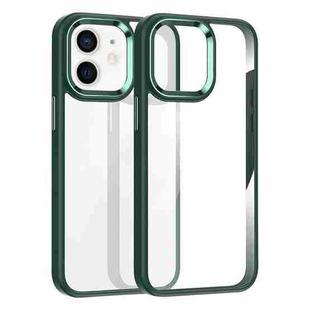 For iPhone 12 Kalebol Gold Shield PC Hybrid TPU Phone Case(Kuramling Green)