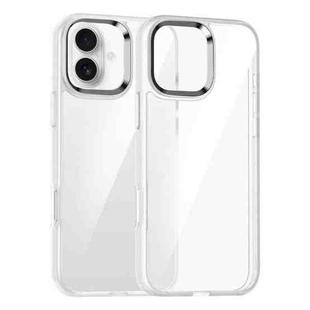 For iPhone 16 Plus Kalebol Gold Shield PC Hybrid TPU Phone Case(Transparent)