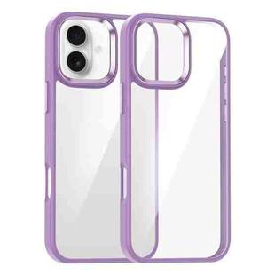 For iPhone 16 Kalebol Gold Shield PC Hybrid TPU Phone Case(Roland Purple)