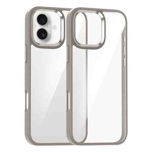 For iPhone 16 Kalebol Gold Shield PC Hybrid TPU Phone Case(Titanium Gold)