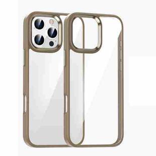For iPhone 16 Pro Kalebol Gold Shield PC Hybrid TPU Phone Case(Desert Gold)