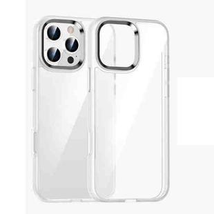 For iPhone 16 Pro Kalebol Gold Shield PC Hybrid TPU Phone Case(Transparent)
