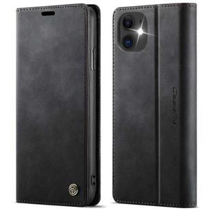 For iPhone 11 CaseMe 033 Calf Leather Lining Microfibre RFID Blocking Phone Case(Black)