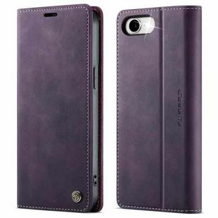 For iPhone 16e CaseMe 033 Calf Leather Lining Microfibre RFID Blocking Phone Case(Purple)