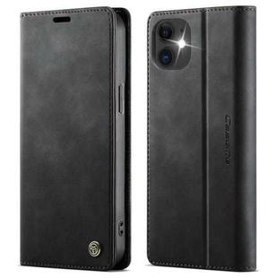 For iPhone 12 mini CaseMe 033 Calf Leather Lining Microfibre RFID Blocking Phone Case(Black)