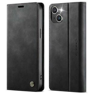 For iPhone 13 mini CaseMe 033 Calf Leather Lining Microfibre RFID Blocking Phone Case(Black)