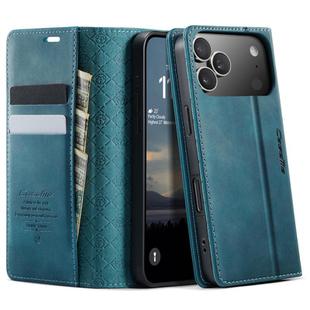 For iPhone 17 Pro Max CaseMe 033 Calf Leather Lining Microfibre RFID Blocking Phone Case(Green)