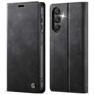 For Samsung Galaxy A16 5G CaseMe 033 Calf Leather Lining Microfibre RFID Blocking Phone Case(Black)