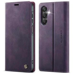 For Samsung Galaxy A16 5G CaseMe 033 Calf Leather Lining Microfibre RFID Blocking Phone Case(Purple)
