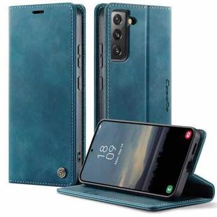 For Samsung Galaxy S22+ 5G CaseMe 033 Calf Leather Lining Microfibre RFID Blocking Phone Case(Green)