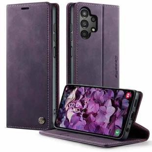 For Samsung Galaxy A13 / A04s CaseMe 033 Calf Leather Lining Microfibre RFID Blocking Phone Case(Purple)