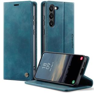 For Samsung Galaxy S23 5G CaseMe 033 Calf Leather Lining Microfibre RFID Blocking Phone Case(Green)