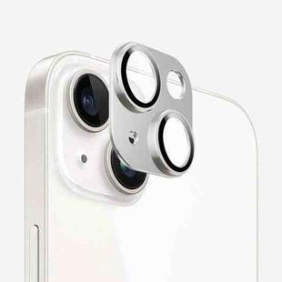 For iPhone 14 Kalebol Armor Full-Coverage Metal Lens Ring Protector Film(Silver)