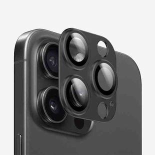 For iPhone 15 Pro Max Kalebol Armor Full-Coverage Metal Lens Ring Protector Film(Black)
