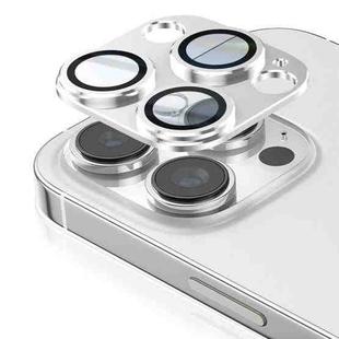 For iPhone 16 Pro Max Kalebol Armor Full-Coverage Metal Lens Ring Protector Film(Silver)