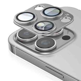 For iPhone 16 Pro Kalebol Armor Full-Coverage Metal Lens Ring Protector Film(Titanium)