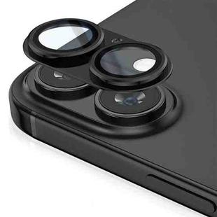 For iPhone 16 Plus Kalebol Armor Full-Coverage Metal Lens Ring Protector Film(Black)