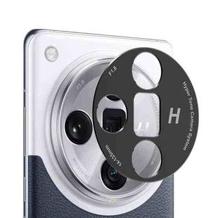 For OPPO Find X7 Ultra Kalebol Black Metal Hollow Lens Protection Ring