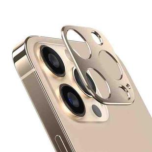 For iPhone 13 Pro Max Kalebol Metal Hollow Lens Protection Ring(Gold)