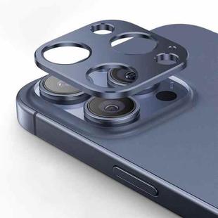 For iPhone 15 Pro Max Kalebol Metal Hollow Lens Protection Ring(Blue)