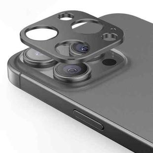 For iPhone 15 Pro Max Kalebol Metal Hollow Lens Protection Ring(Ink Gray)