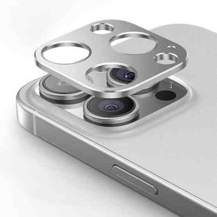 For iPhone 15 Pro Max Kalebol Metal Hollow Lens Protection Ring(Silver)