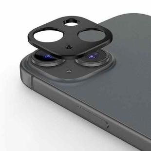 For iPhone 15 Kalebol Metal Hollow Lens Protection Ring(Black)