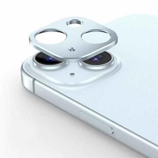 For iPhone 15 Kalebol Metal Hollow Lens Protection Ring(Blue)