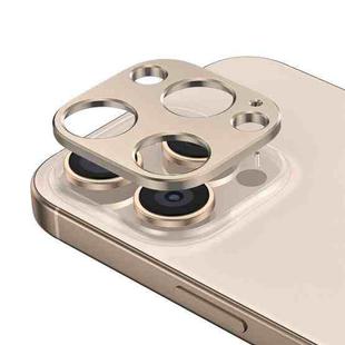 For iPhone 16 Pro Kalebol Metal Hollow Lens Protection Ring(Desert)