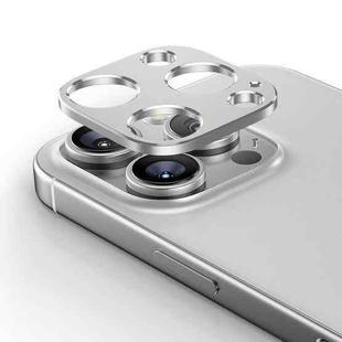For iPhone 16 Pro Kalebol Metal Hollow Lens Protection Ring(Silver)