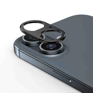 For iPhone 16 Kalebol Metal Hollow Lens Protection Ring(Black)