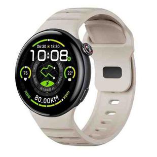 For vivo Watch 5 Reverse Buckle Silicone Watch Band(Starlight Color)