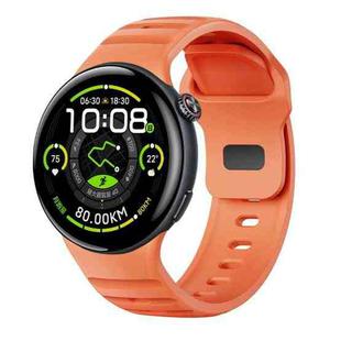 For vivo Watch 5 Reverse Buckle Silicone Watch Band(Orange)