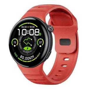 For vivo Watch 5 Reverse Buckle Silicone Watch Band(Red)