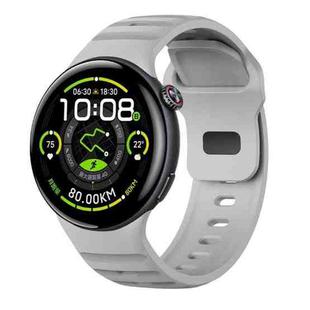 For vivo Watch 5 Reverse Buckle Silicone Watch Band(Gray)